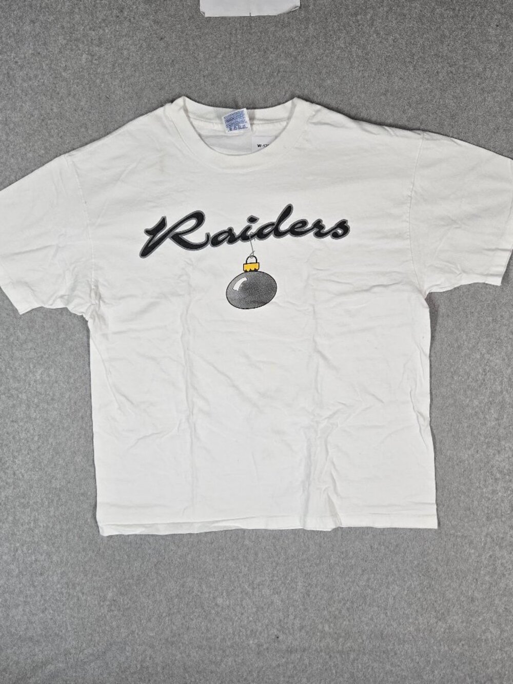 VINTAGE Oakland Raiders Men Shirt XL White 90s USA Logo‎ READ